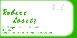 robert lositz business card